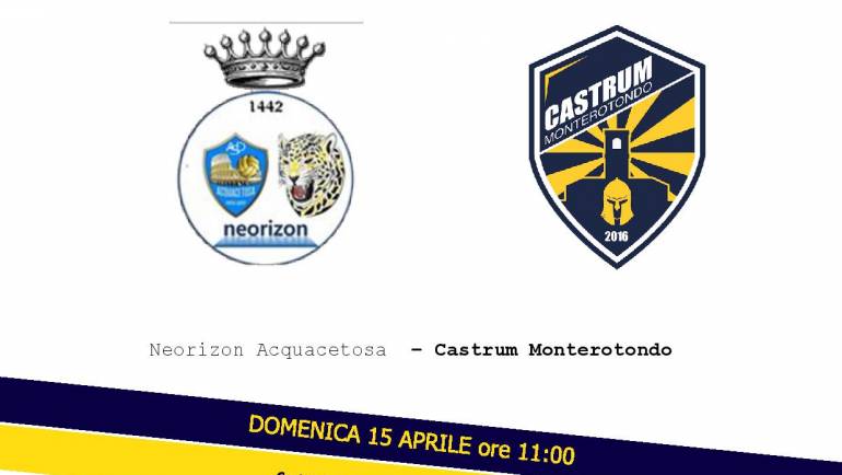 22ma giornata: Neorizon – Castrum Monterotondo