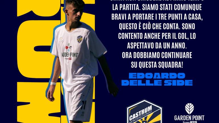 POST MATCH | EDOARDO DELLE SIDE: “Un gol che aspettavo da tanto…”