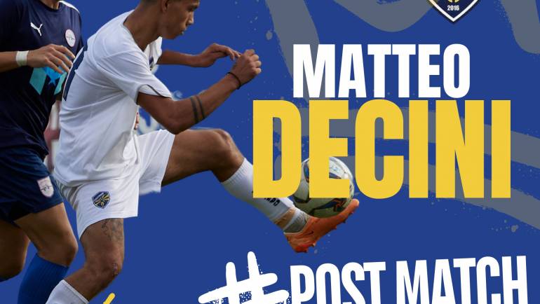 POST MATCH | MATTEO DECINI “Il pareggio non ci soddisfa…”